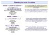 Planning des ateliers - Octobre 2010