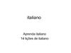 italiano-14 lições