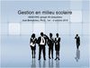 Gestion en milieu scolaire 60