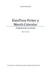 Date Time Picker y Month Calendar