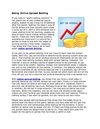 Doing Online Spread Betting