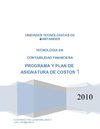 PROGRAMA DE ASIGNATURA COSTOS 1