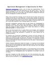 Apartment Management in Apartments for Rent