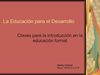 La Educación para el desarrollo: Claves para la introducción en la educación formal