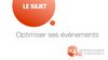 Optimiser ses événements - Sujet