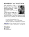 Facelift Surgery - Boost Your Self Esteem