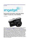 Samsung NX100 mirrorless camera gets official: 14.6MP, i-Function lens, 3-inch AMOLED