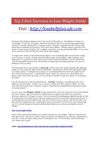 Top 3 Best Exercises to Lose Weight Stably