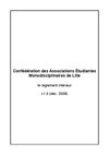 règlement intérieur de la CAEML
