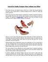 Search For Quality Designer Shoes Without Any Effort
