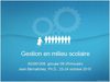 Gestion en milieu scolaire 0B-2
