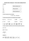 Actividades - Examen números decimales. 2º ESO.
