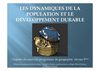 GEOGRAPHIE 5M Les dynamiques de la population et le développement durable