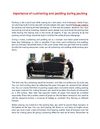 Importance of cushioning and padding during packing