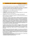 ANALISIS DEL COMPLEJO CONCEPTO DE SALUD