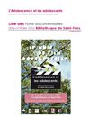 L'adolescence et les adolescents (sélection de DVD établie par la médiathèque de St Fons)