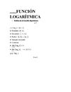 FUNCIÓN LOGARÍTMICA