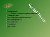 Verbal Tense 