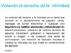 violacion al derecho a la intimidad 