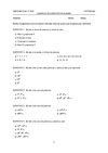 1º ESO. Ejemplo de examen de potencias.