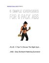 Adelaide Fitness Centre - 6 Simple Exercises For 6 pack Abs