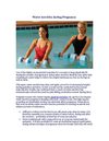 Water Aerobics during Pregnancy