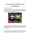 Concepto de seguridad víal (continuacion).