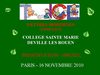Formation TICE - Collège Sainte Marie