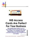 HID Access Cards Are Perfect For Your Business