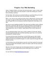 Progress Your Web Marketing