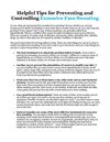 Helpful Tips for Preventing and Controlling Excessive Face Sweating