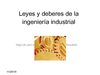 leyes y deberes para la ingenieria industrial