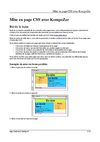 Mise en page CSS avec KompoZer sous licence Creative Commons