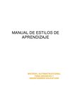 MANUAL ESTILOS DE APRENDIZAJE