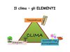 Il clima - Elementi e Fattori