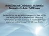 Boost Your Self Confidence - 10 Shifts In Perspective To Better Self Esteem