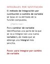 INTEGRALES POR SUSTITUCION