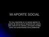 MI APORTE SOCIAL