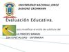EVALUACION EDUCATIVA