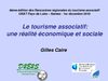 Tourisme Associatif : une réalité économique et sociale - Gilles CAIRE