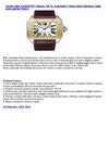 Cartier Men's W20072X7 Santos 100 XL Automatic Yellow Gold Stainless Steel and Leather Watch
