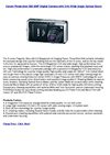 Canon Powershot S80 8MP Digital Camera with 3.6x Wide Angle Optical Zoom