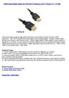 HDMI Gold Plated Cable For PS3 HDTV Plasma LCD TV Direct TV - 15 Feet