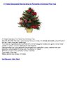 2' Potted Decorated Red Cardinal & Poinsettia Christmas Pine Tree