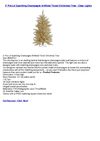 2' Pre-Lit Sparkling Champagne Artificial Tinsel Christmas Tree - Clear Lights