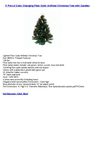 3' Pre-Lit Color Changing Fiber Optic Artificial Christmas Tree with Candles