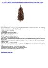 3' Pre-Lit Mocha Brown Artificial Pencil Tinsel Christmas Tree - Clear Lights