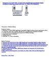 Panasonic KX-TG5777BP 5.8 GHz FHSS GigaRange Expandable Digital Cordless Answering System with two 1.5 Color LCD...