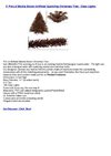 4' Pre-Lit Mocha Brown Artificial Sparkling Christmas Tree - Clear Lights
