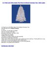 4.5' Prelit LED White Salem Pine Pencil Artificial Christmas Tree - Multi Lights